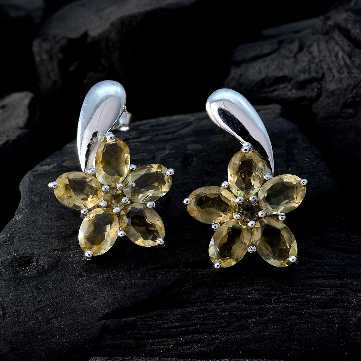 Natalia Yellow Minimal multiple Stud Earring