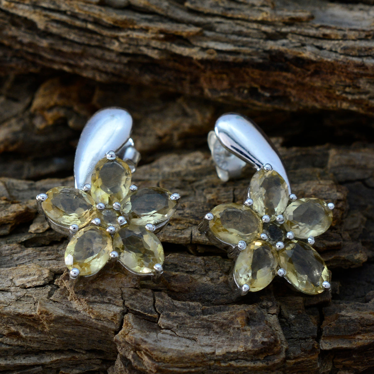 Natalia Yellow Minimal multiple Stud Earring
