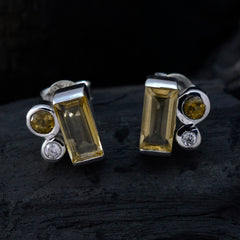 Paula Yellow Delicate multiple Stud Earring