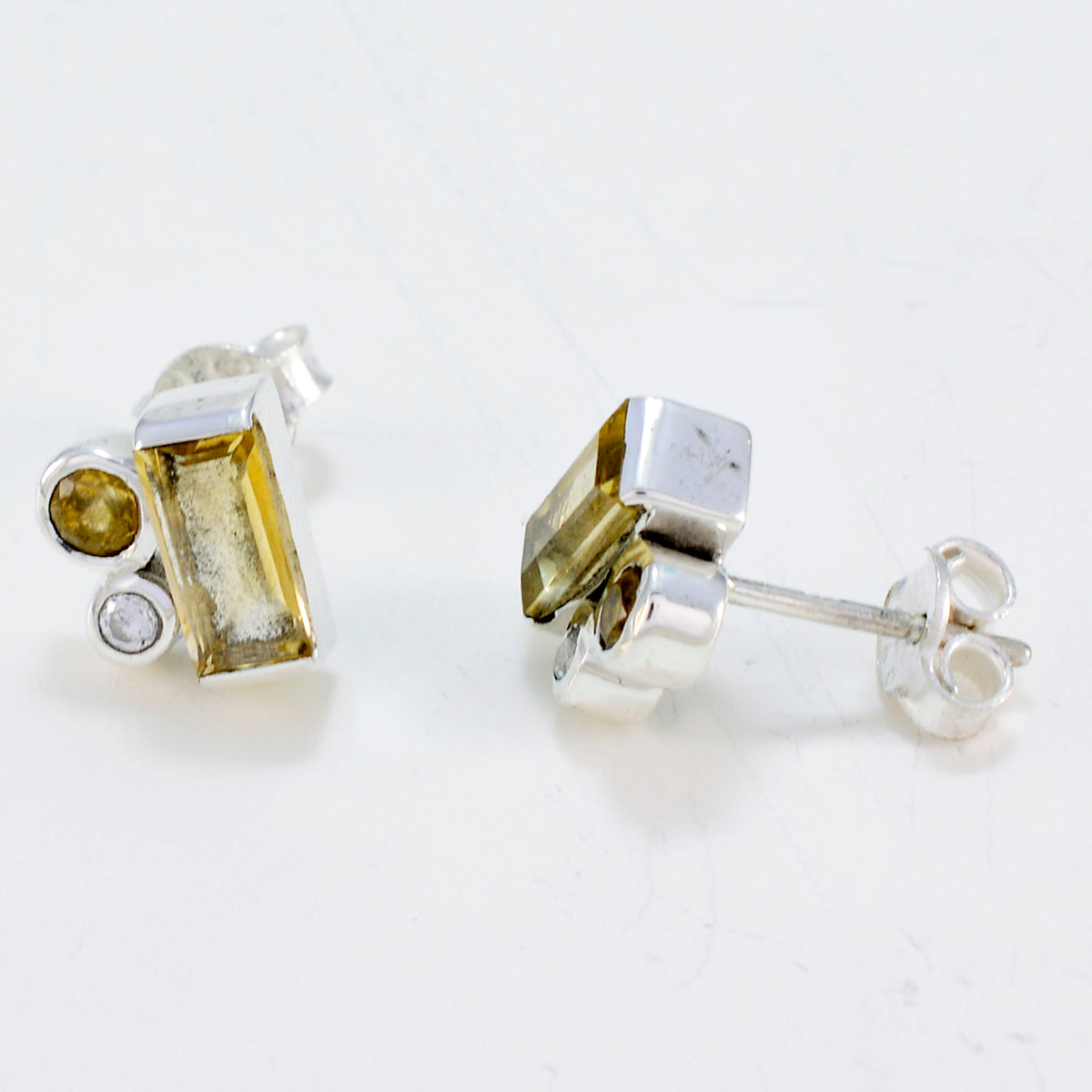 Paula Yellow Delicate multiple Stud Earring