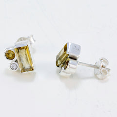 Paula Yellow Delicate multiple Stud Earring
