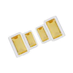 Patricia Yellow Whisper thin Toi et Moi Stud Earring
