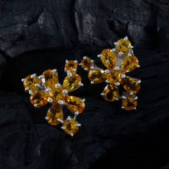 Giulia Yellow Minimal multiple Stud Earring