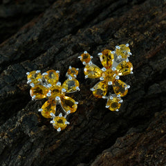 Giulia Yellow Minimal multiple Stud Earring