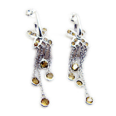 Victoria Yellow Classic multiple Dangle Earring Citrine Yellow Dangle