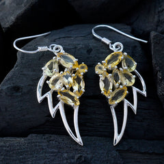Victoria Yellow Mid weight multiple Dangle Earring
