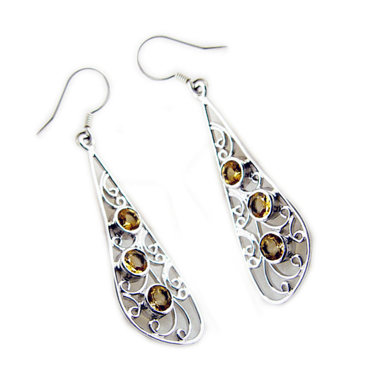 Yasmine Yellow Tiny multiple Dangle Earring