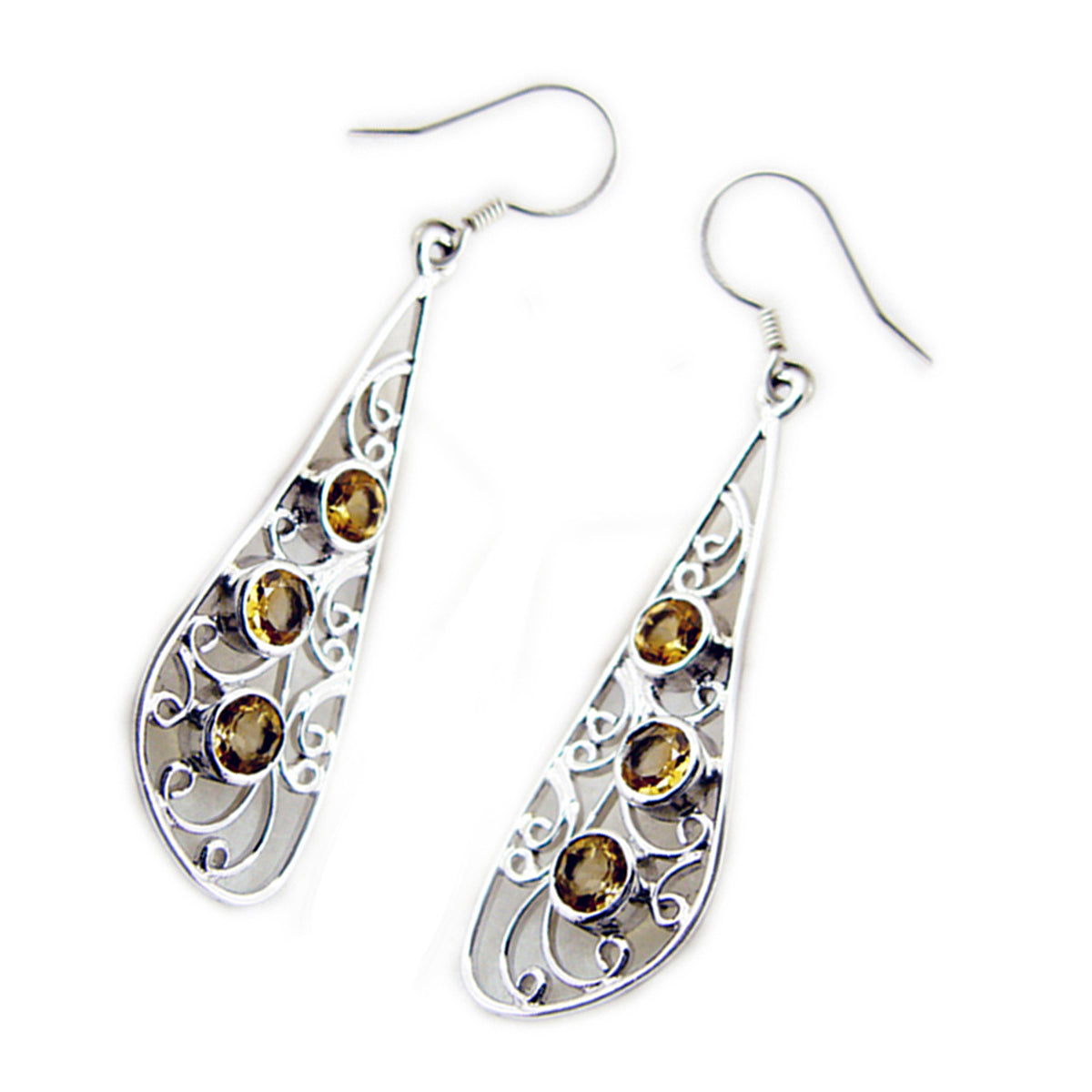 Yasmine Yellow Tiny multiple Dangle Earring