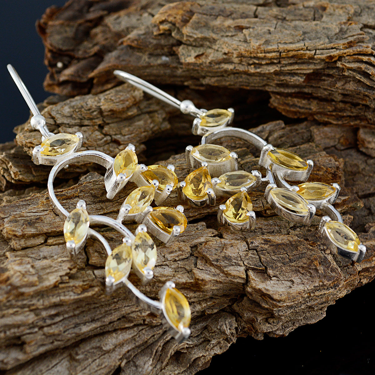 Elena Yellow Edgy multiple Dangle Earring