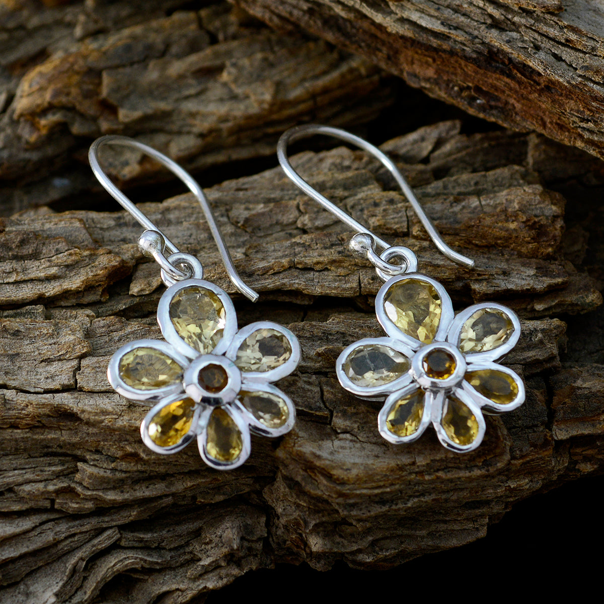Ji eun Yellow Whisper thin multiple Dangle Earring