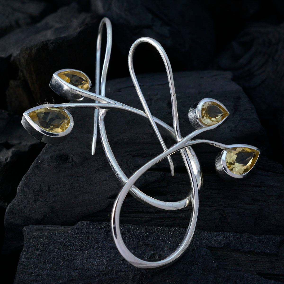 Zoey Yellow Eye catching multiple Dangle Earring