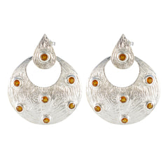 Xiu Yellow Chunky multiple Stud Earring Citrine Yellow Stud