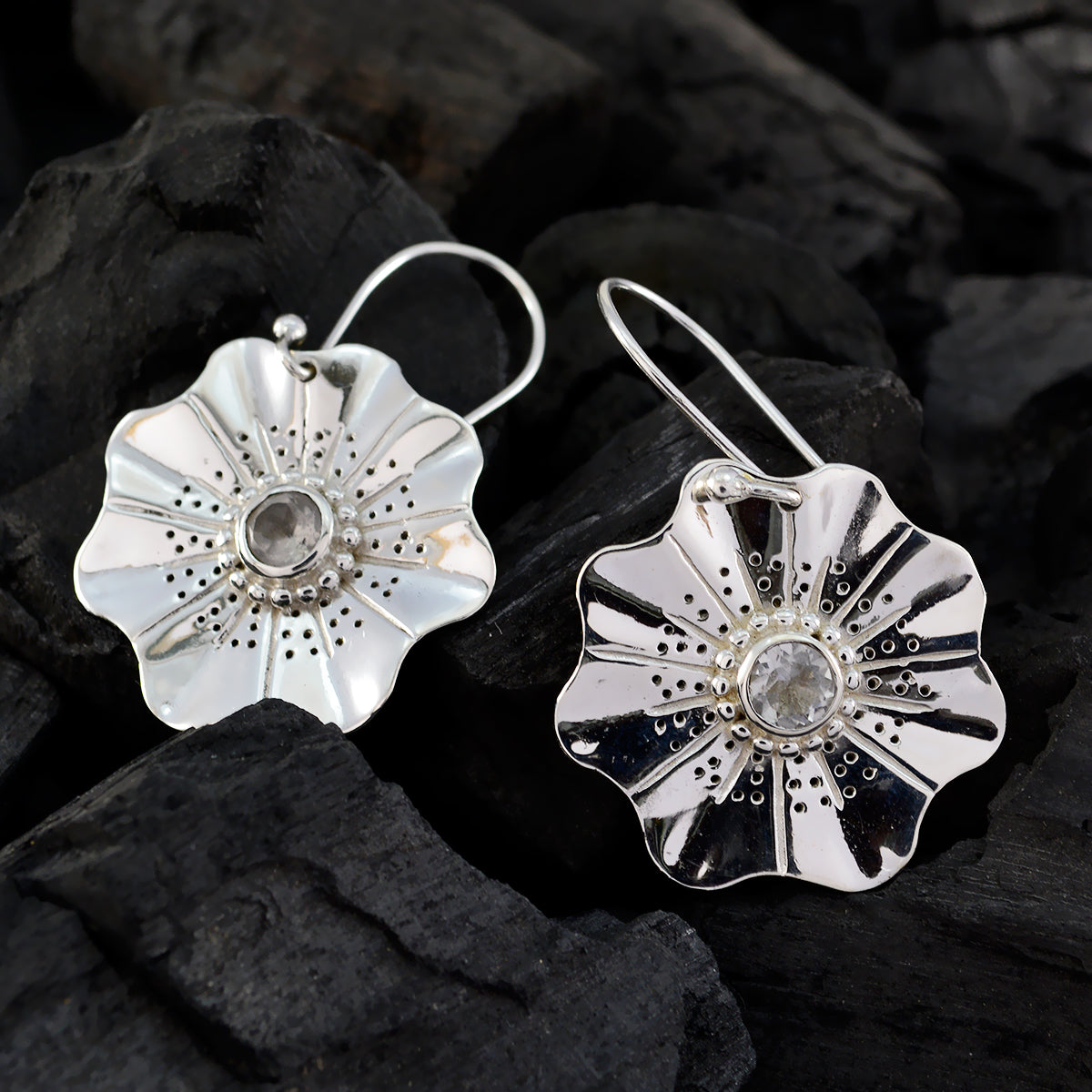 Agnes White Essential Solitaire Dangle Earring