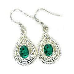 Naomi Green Dainty Solitaire Dangle Earring