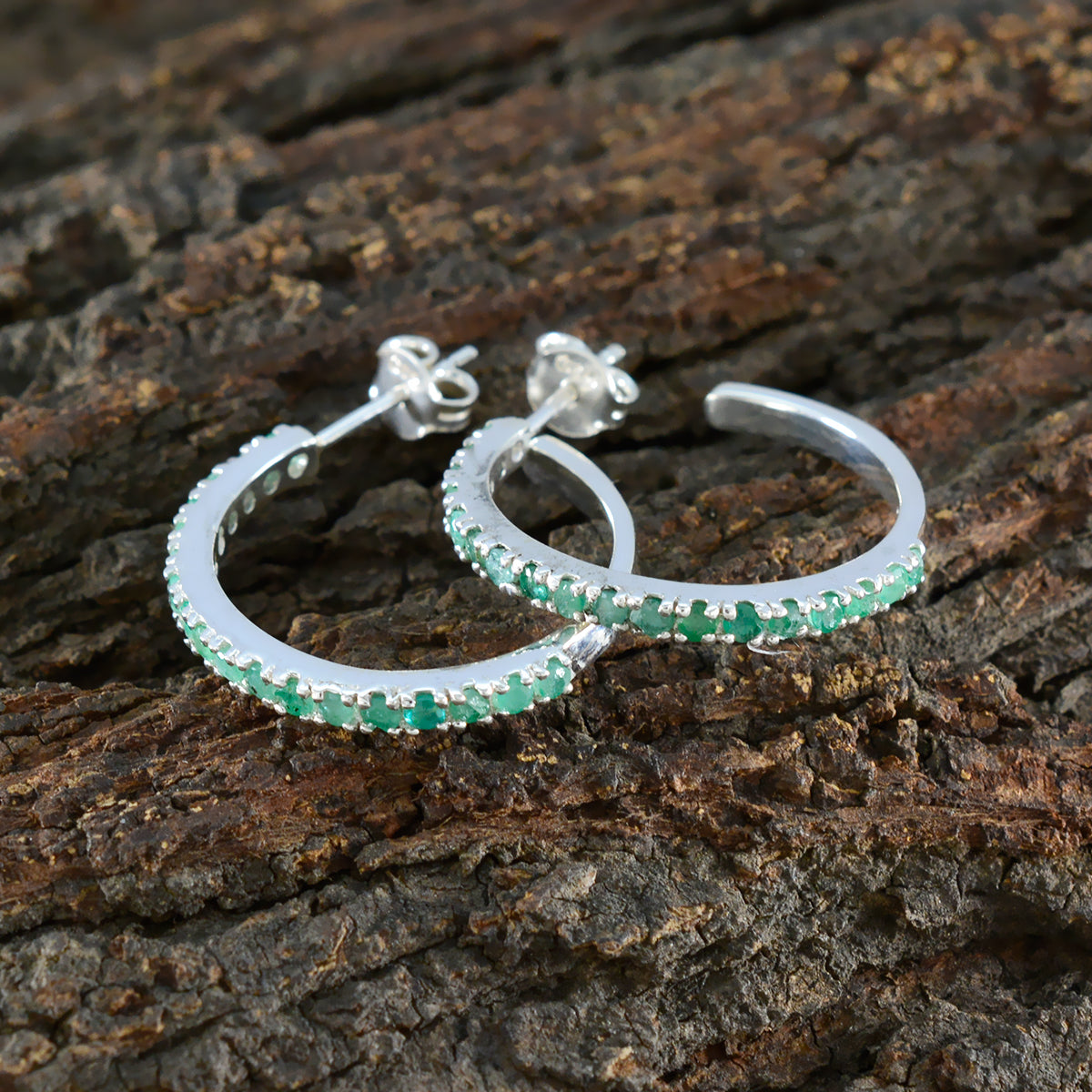 Charlotte Green Slim multiple Stud Earring
