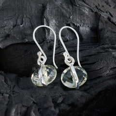 Lily Green Dainty Solitaire Dangle Earring