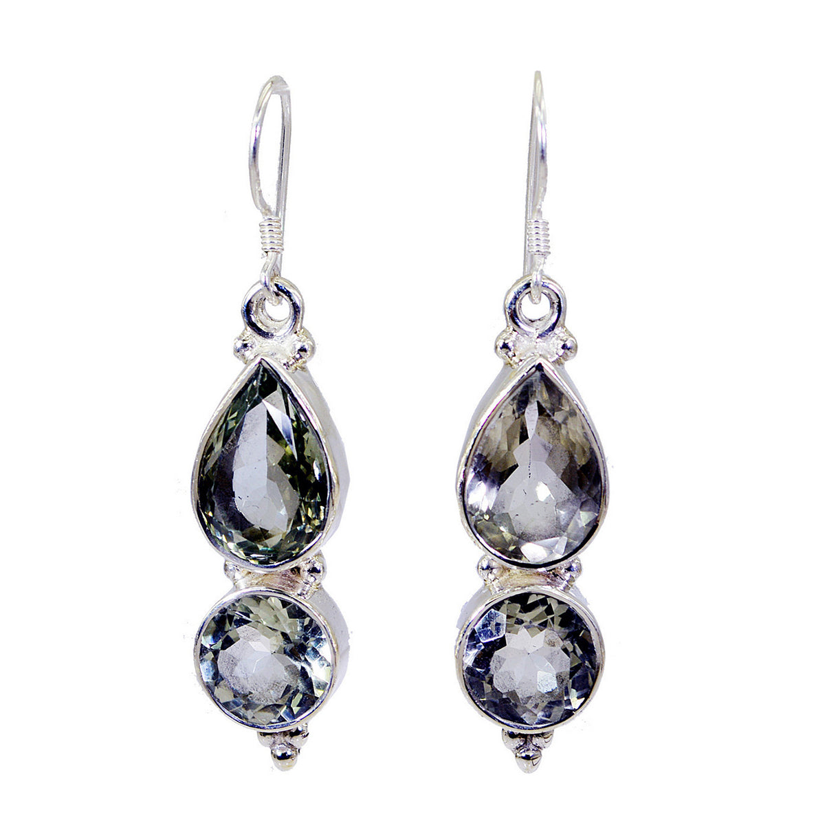 Ying Green Classic multiple Dangle Earring Green Amethyst Green Dangle
