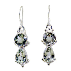Yuki Green Tiny multiple Dangle Earring Green Amethyst Green Dangle