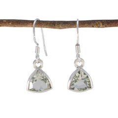 Antonia Green Elegant Solitaire Dangle Earring Green Amethyst Green Dangle