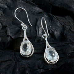 Bruna Green Dainty Solitaire Dangle Earring