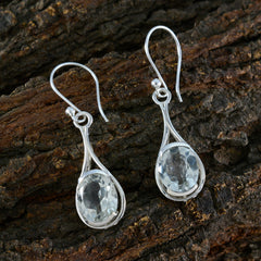 Bruna Green Dainty Solitaire Dangle Earring