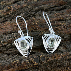 Camila Green Tiny Solitaire Dangle Earring