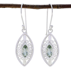 Carla Green Featherlight Solitaire Dangle Earring Green Amethyst Green Dangle