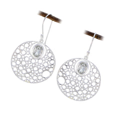 Carolina Green Edgy Solitaire Dangle Earring