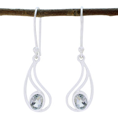Constanza Green Elegant Solitaire Dangle Earring Green Amethyst Green Dangle
