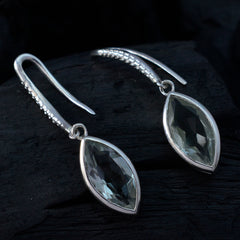 Dayana Green Delicate Solitaire Dangle Earring
