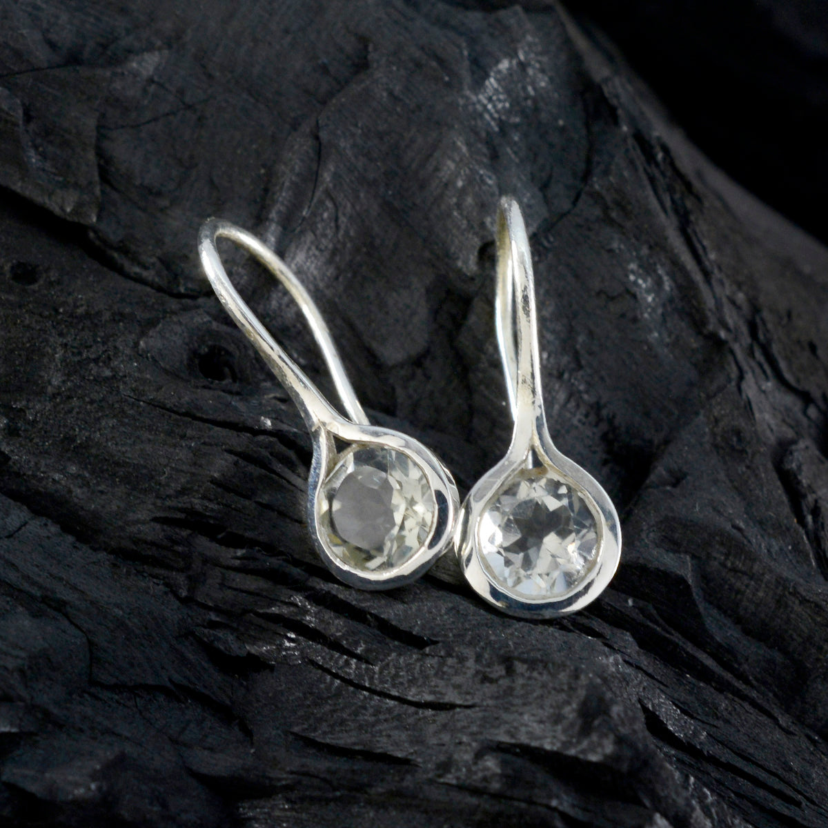 Ida Green Delicate Solitaire Dangle Earring