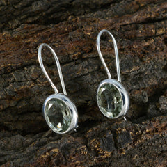 Elena Green Delicate Solitaire Dangle Earring