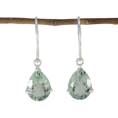 Gabriela Green Tiny Solitaire Dangle Earring