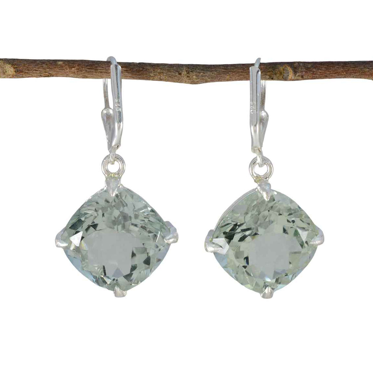 Isabella Green Edgy Solitaire Dangle Earring