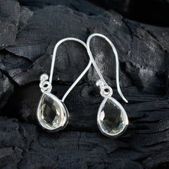 Ayaka Green Dainty Solitaire Dangle Earring