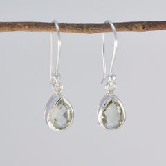 Ayaka Green Dainty Solitaire Dangle Earring