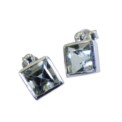 Ivana Green Delicate Solitaire Stud Earring