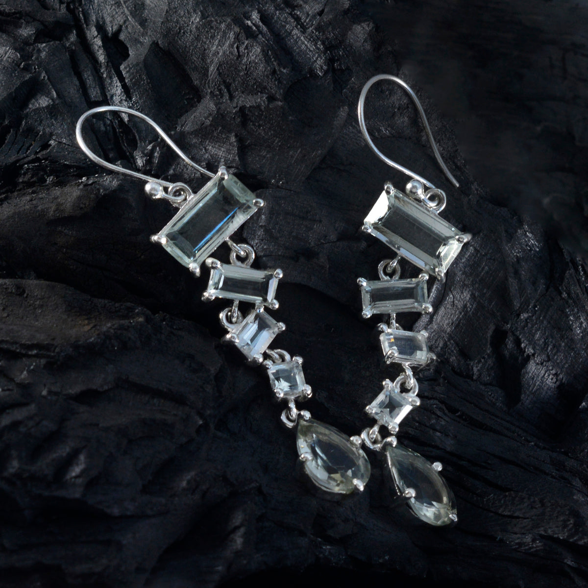 Olivia Green Edgy Penta Dangle Earring