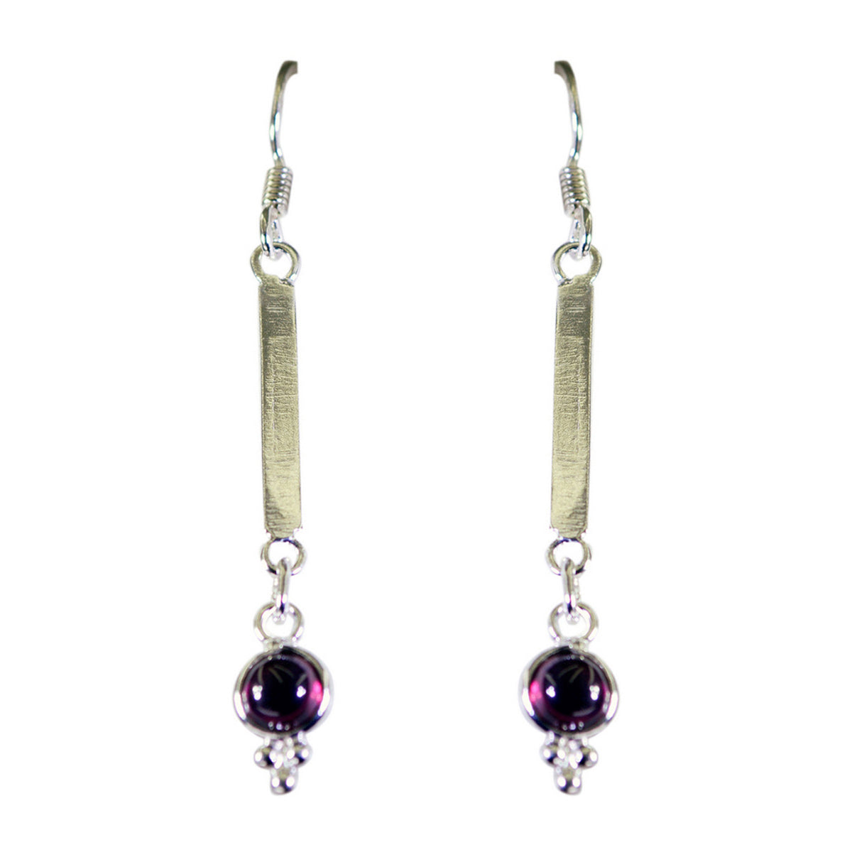 Marie Red Elegant multiple Dangle Earring Garnet Red Dangle