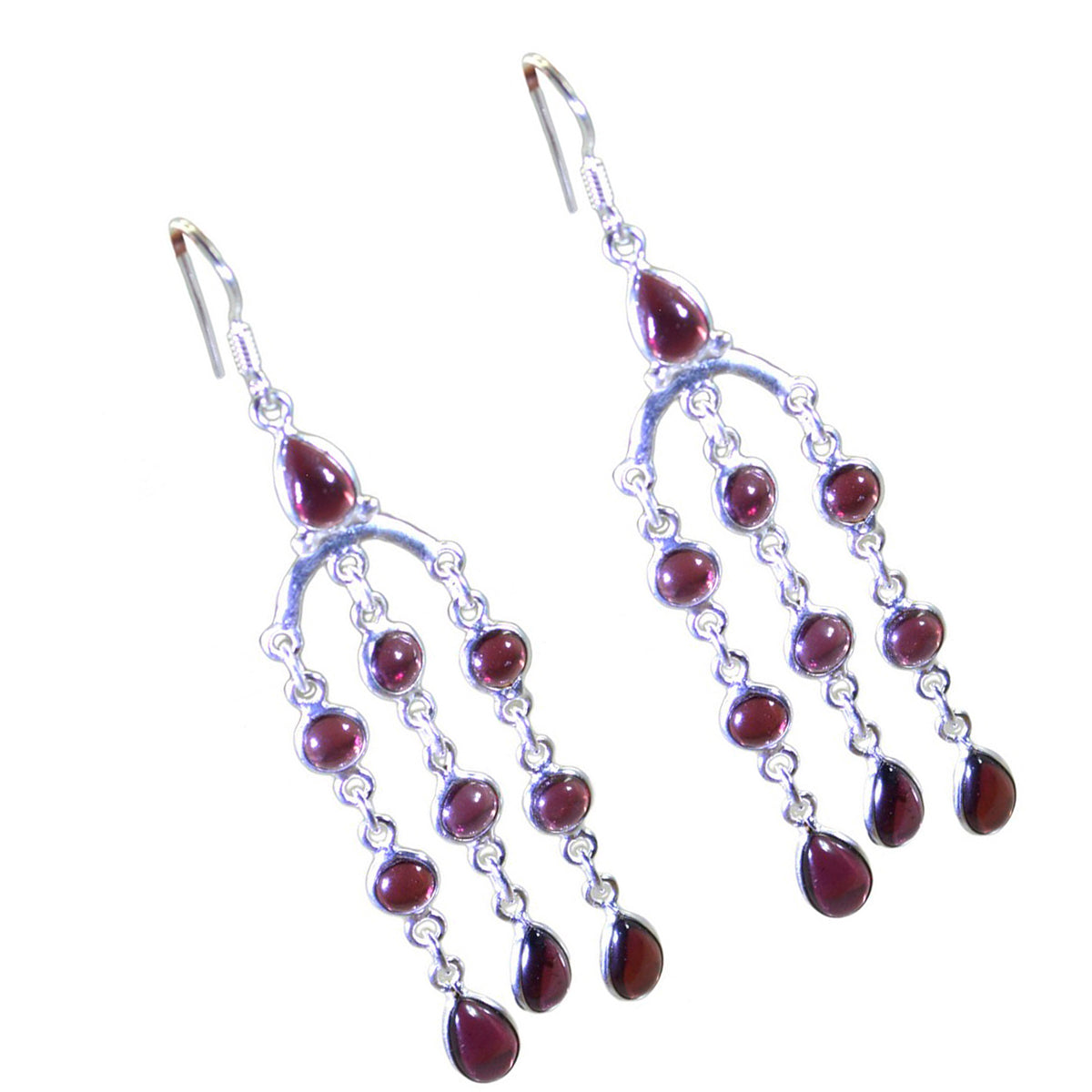 Mariana Red Dainty multiple Dangle Earring