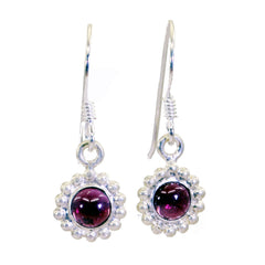 Olivia Red Delicate multiple Dangle Earring Garnet Red Dangle