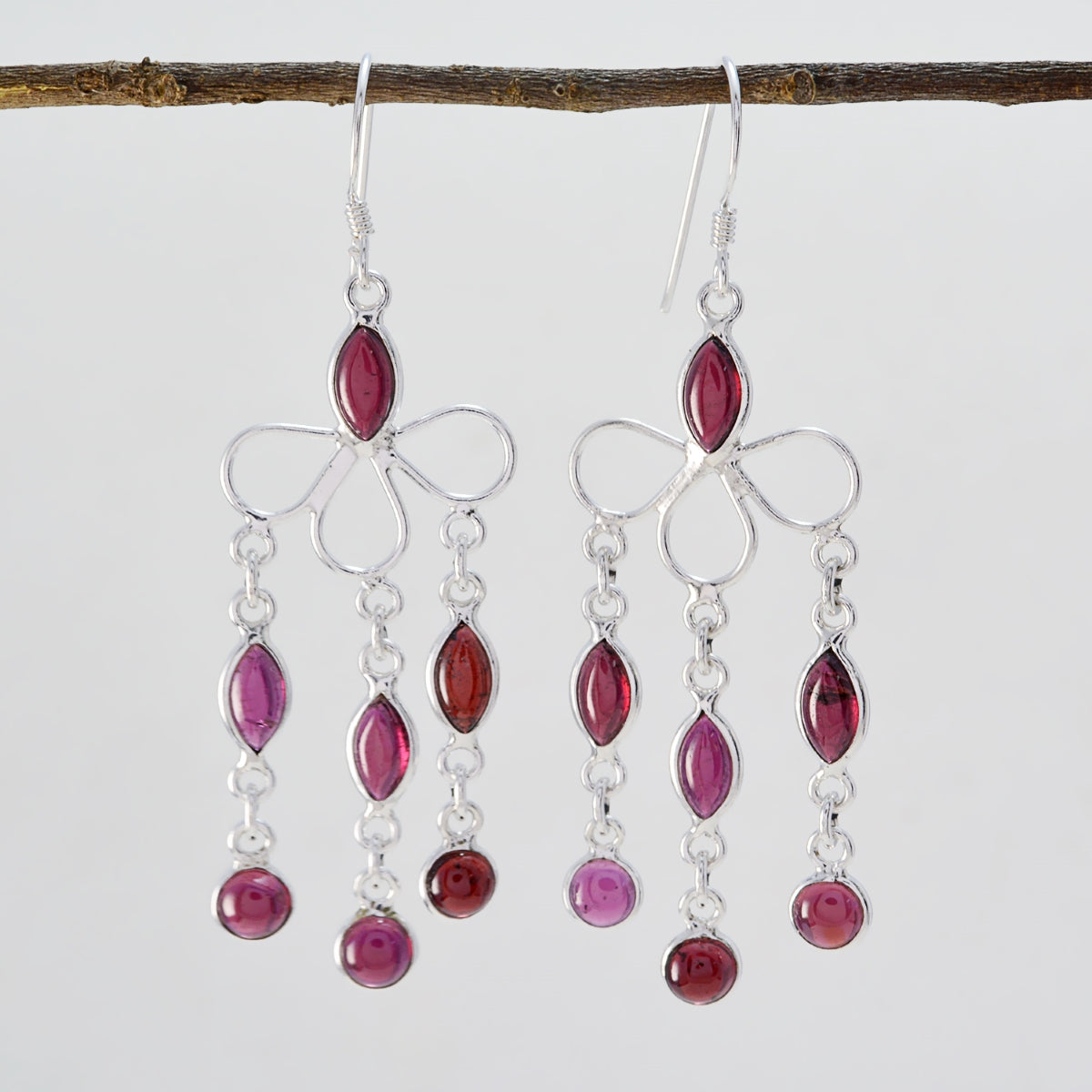 Natalia Red Tiny multiple Dangle Earring
