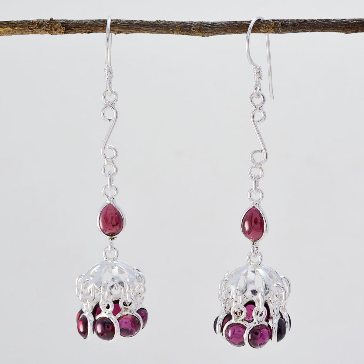 Emilia Red Eye catching multiple Dangle Earring