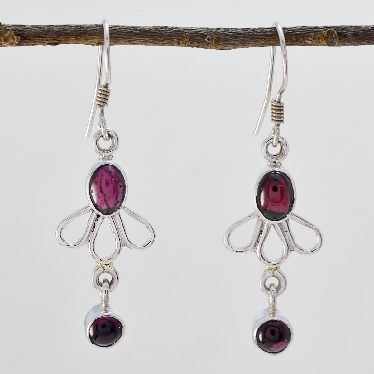 Julia Red Slim multiple Dangle Earring