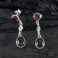 Sara Red Delicate multiple Stud Earring