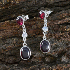 Sara Red Delicate multiple Stud Earring