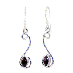 Teresa Red Delicate multiple Dangle Earring Garnet Red Dangle