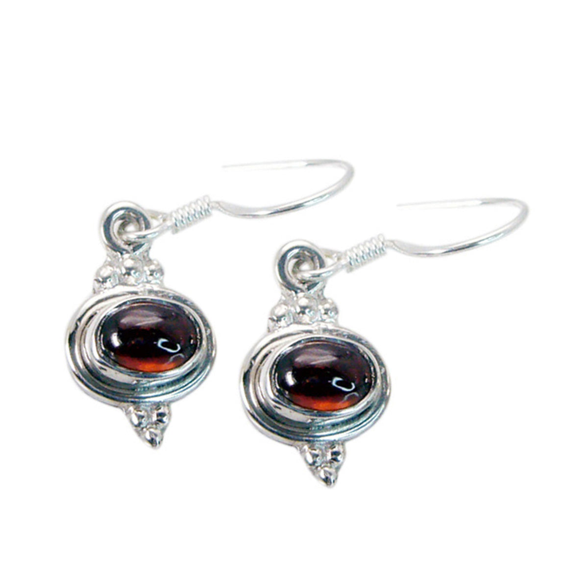 Valentina Red Delicate multiple Dangle Earring Garnet Red Dangle