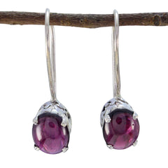 Marie Red Delicate multiple Dangle Earring Garnet Red Dangle