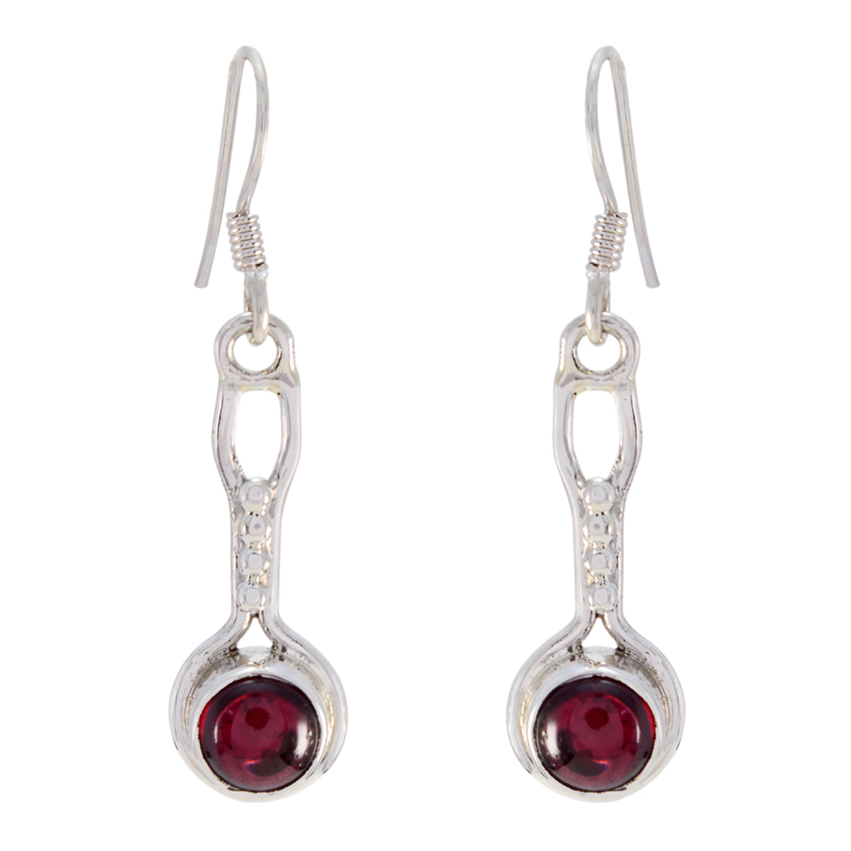Agnes Red Delicate multiple Dangle Earring Garnet Red Dangle